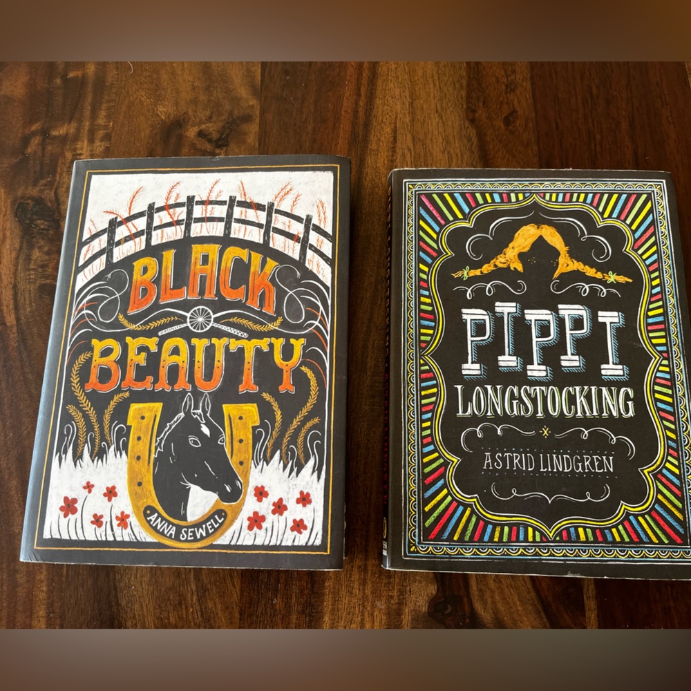 Two books - Black Beauty and Pippi Longstocking